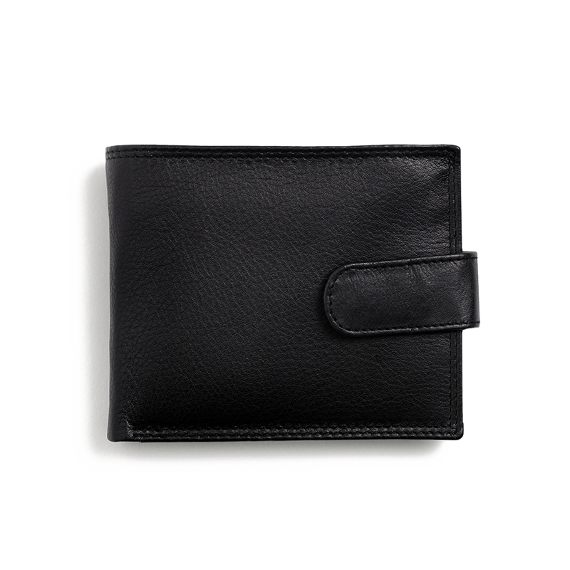 Black leather wallet