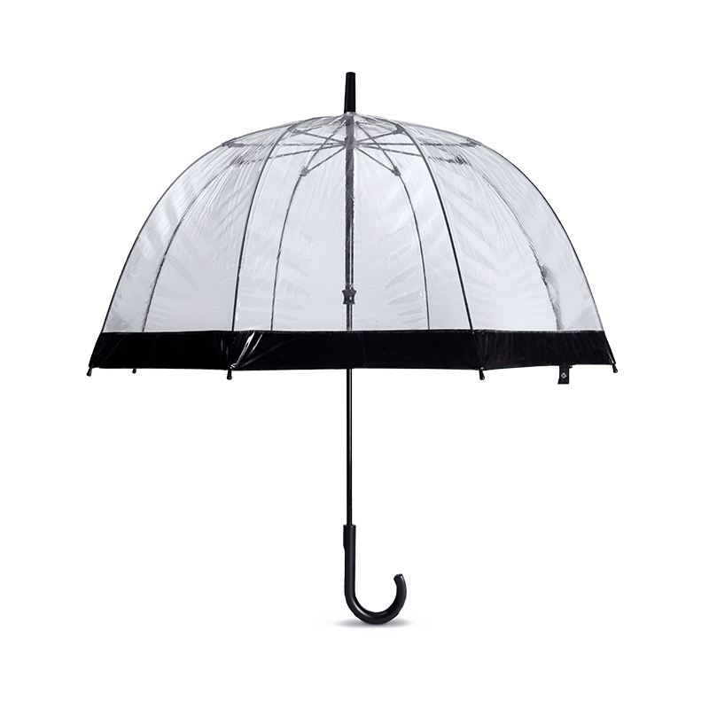 Clear plastic umbrella