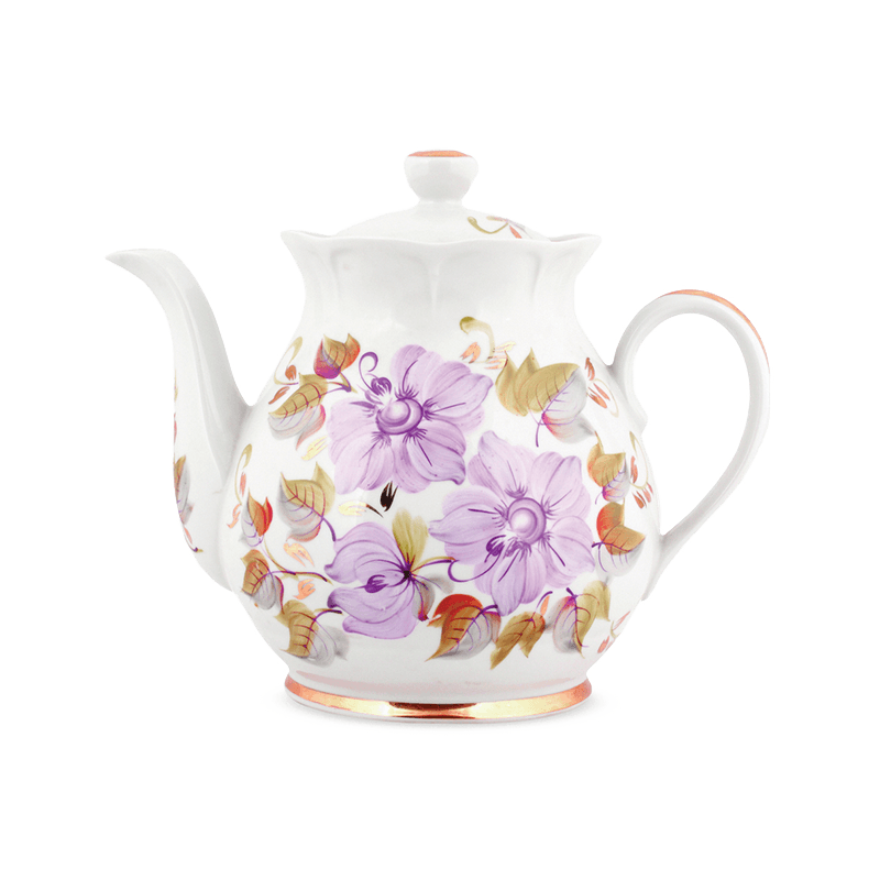 Floral teapot
