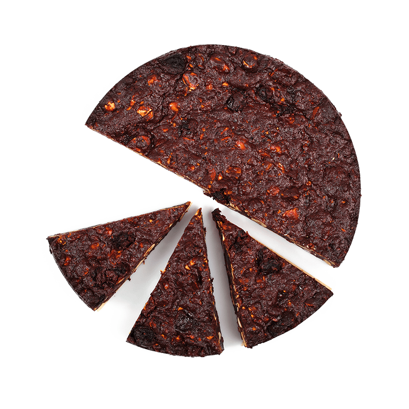 Three cake slices