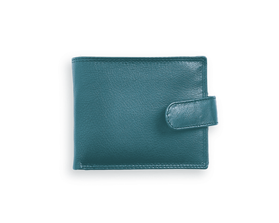 teal man's wallet